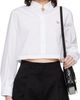 Maison Kitsuné Maison Kitsuné White Baby Fox Cropped Shirt - 1