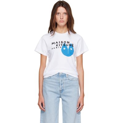 Maison Kitsuné Maison Kitsuné White Fortune Fox Standard T-shirt