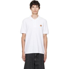 Maison Kitsuné Maison Kitsuné White Fox Head Regular Polo