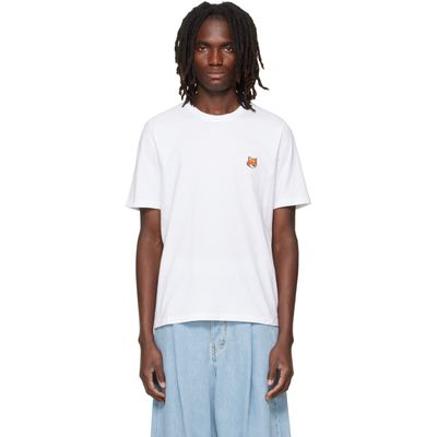 Maison Kitsuné Maison Kitsuné White Fox Head Regular T-shirt
