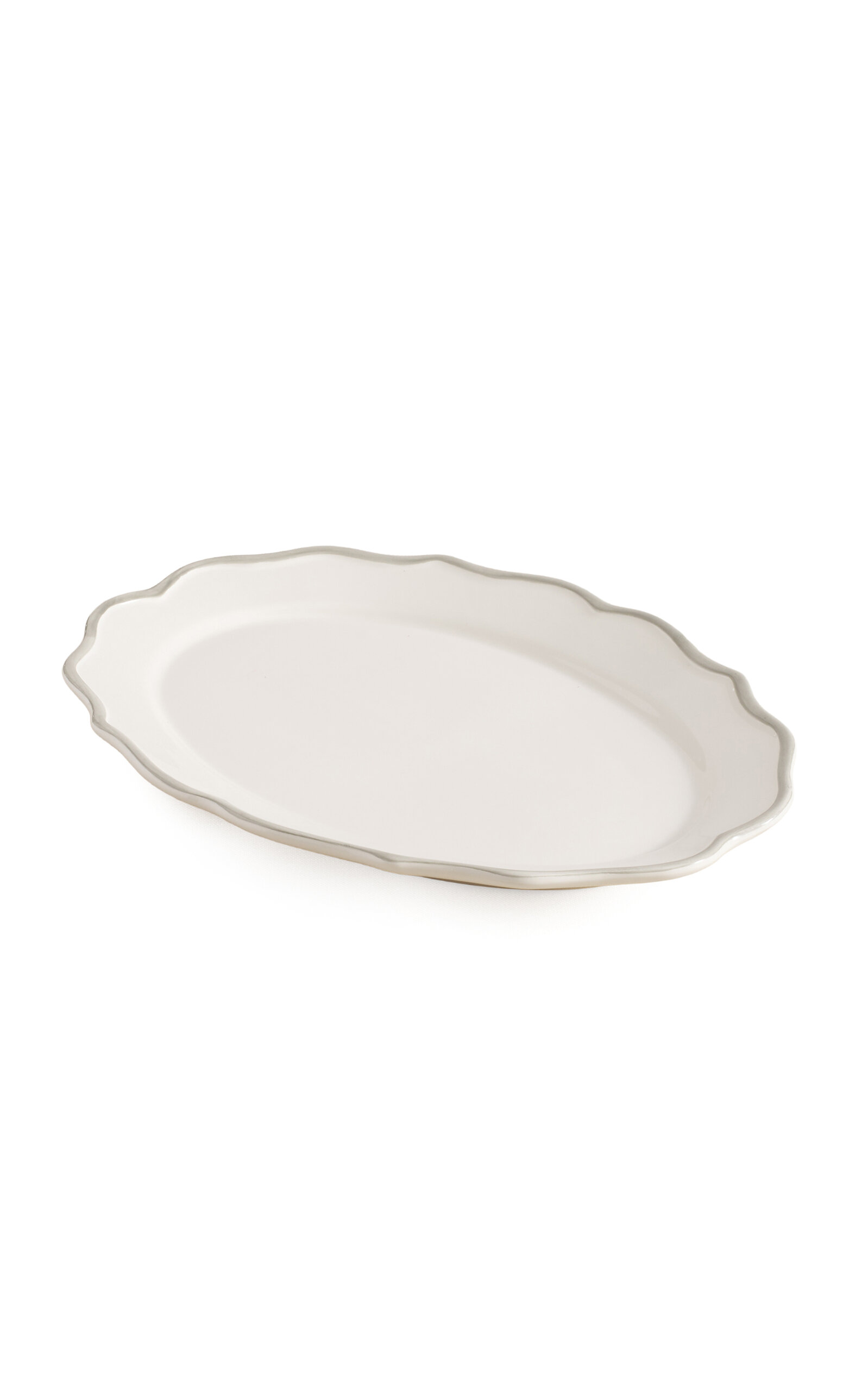 Maison Madison Maison Madison Sylvia Oval Platter Grey
