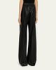 Maison Margiela Faux Leather Wide-Leg Pants - 3