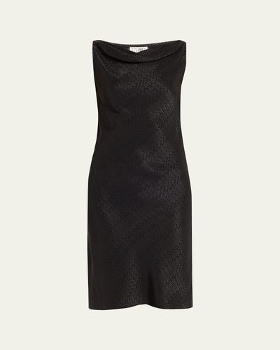 Maison Margiela Jacquard Cowl-Neck Midi Dress