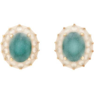 Maison Margiela Maison Margiela Antiqued Wax Pompadour Earrings