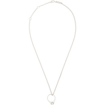 Maison Margiela Maison Margiela Antiqued Wax Solitaire Necklace
