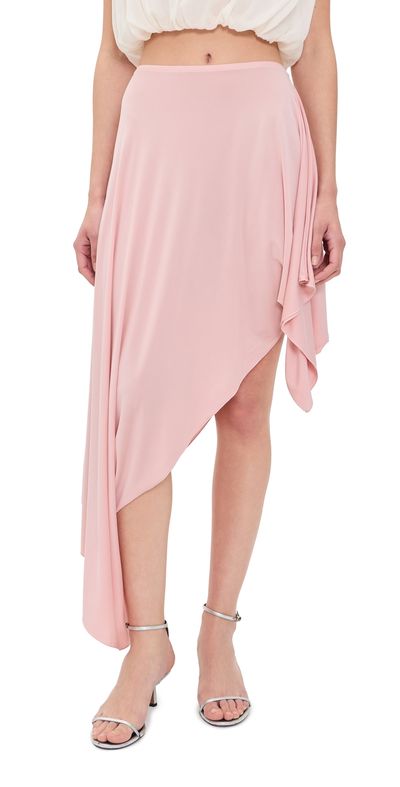 Maison Margiela Maison Margiela Asymmetrical Blush Midi Skirt Blush
