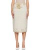 Maison Margiela Maison Margiela Beige Acid Knit Midi Skirt - 1