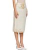 Maison Margiela Maison Margiela Beige Acid Knit Midi Skirt - 2