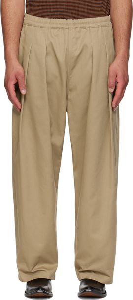 Maison Margiela Maison Margiela Beige Dropped-Rise Trousers