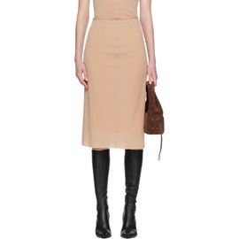 Maison Margiela Maison Margiela Beige Fusion Jersey Midi Skirt