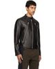 Maison Margiela Maison Margiela Black 5-Zip Leather Jacket - 2