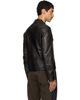 Maison Margiela Maison Margiela Black 5-Zip Leather Jacket - 3