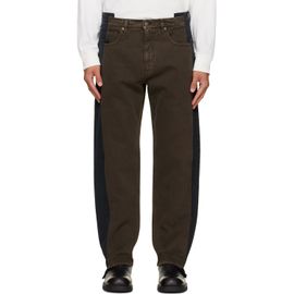 Maison Margiela Maison Margiela Black & Brown Straight-Leg Jeans
