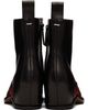 Maison Margiela Maison Margiela Black & Red Heel-Less Western Flame Boots - 2