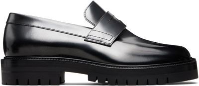 Maison Margiela Maison Margiela Black & Silver Tabi County Loafers