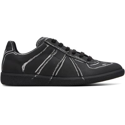 Maison Margiela Maison Margiela Black & White Chalkboard Replica Sneakers