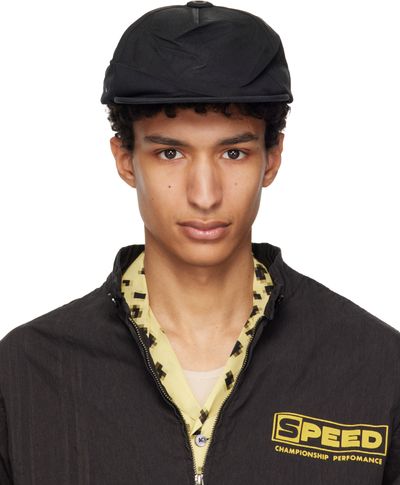 Maison Margiela Maison Margiela Black Coated Cotton Cap