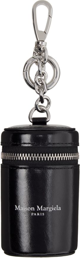 Maison Margiela Maison Margiela Black Cylindrical Pouch Charm Keychain