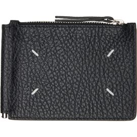 Maison Margiela Maison Margiela Black Four Stitches Money Clip Wallet
