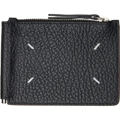 Maison Margiela Maison Margiela Black Four Stitches Money Clip Wallet