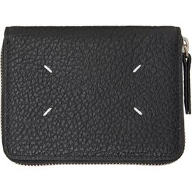 Maison Margiela Maison Margiela Black Four Stitches Small Zip Wallet