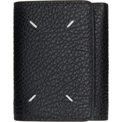 Maison Margiela Maison Margiela Black Four Stitches Trifold Wallet