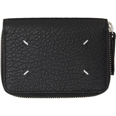 Maison Margiela Maison Margiela Black Four Stitches Zip Wallet