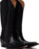 Maison Margiela Maison Margiela Black Heel-Less Western Boots - 4