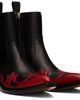 Maison Margiela Maison Margiela Black Heel-Less Western Flame Boot - 4