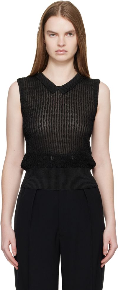 Maison Margiela Maison Margiela Black Knit Vest