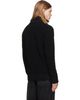Maison Margiela Maison Margiela Black Knit Zip-Up Sweater - 3