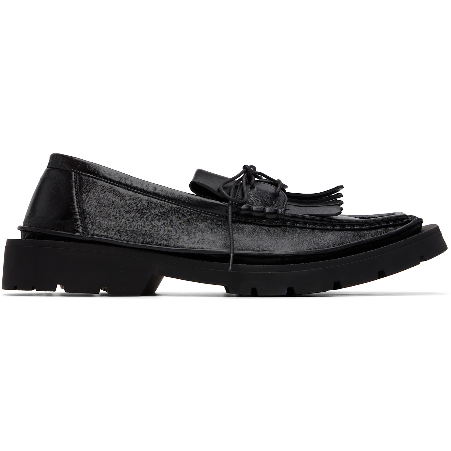 Maison Margiela - Black Level Fringed Loafers