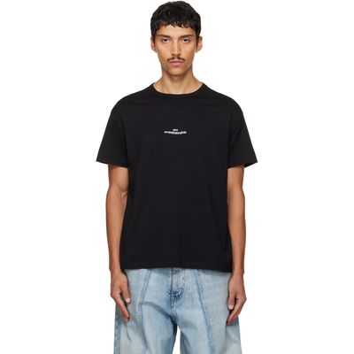 Maison Margiela Maison Margiela Black Logo Cotton T-shirt