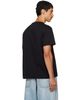 Maison Margiela Maison Margiela Black Logo Cotton T-shirt - 3