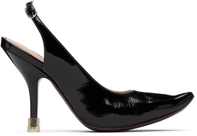 Maison Margiela Maison Margiela Black Loved To Death Slingback Heels