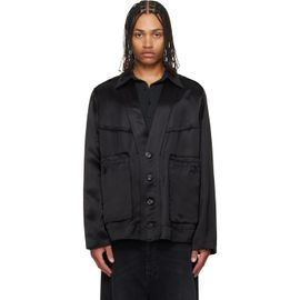 Maison Margiela Maison Margiela Black Patchwork Satin Jacket