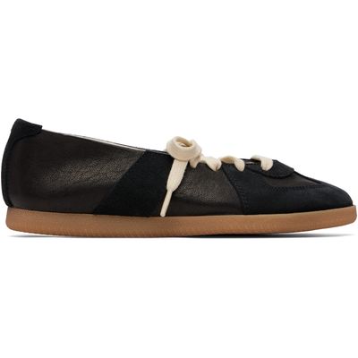 Maison Margiela Maison Margiela Black Replica Soft Laced Ballerina Flats