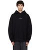 Maison Margiela Maison Margiela Black Reversed Logo Hoodie - 1