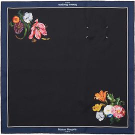 Maison Margiela Maison Margiela Black Silk Scarf