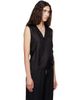Maison Margiela Maison Margiela Black Silk V-Neck Top - 2