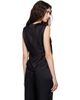 Maison Margiela Maison Margiela Black Silk V-Neck Top - 3