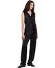 Maison Margiela Maison Margiela Black Silk V-Neck Top - 4