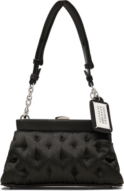 Maison Margiela Maison Margiela Black Small Glam Slam Embroidery Clutch Bag