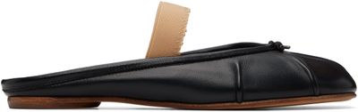 Maison Margiela Maison Margiela Black Tabi Elastic Band Mule Flats