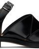 Maison Margiela Maison Margiela Black Tabi Leather Sandals - 1