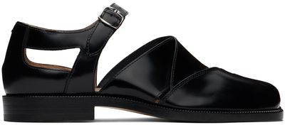 Maison Margiela Maison Margiela Black Tabi Leather Sandals