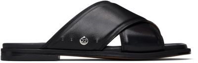 Maison Margiela Maison Margiela Black Tabi Numbers Crossed Sandals