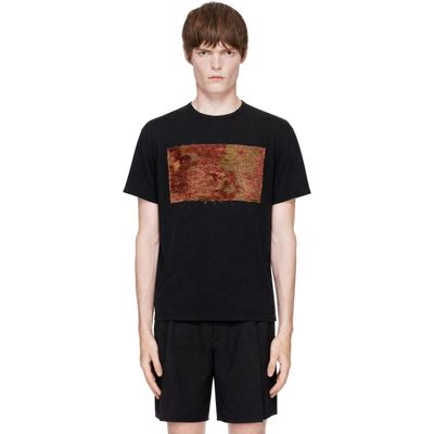 Maison Margiela Maison Margiela Black Tapestry Patch T-shirt
