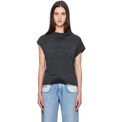 Maison Margiela Maison Margiela Black Twisted Upside-Down T-shirt