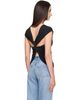 Maison Margiela Maison Margiela Black Twisted Upside-Down T-shirt - 3
